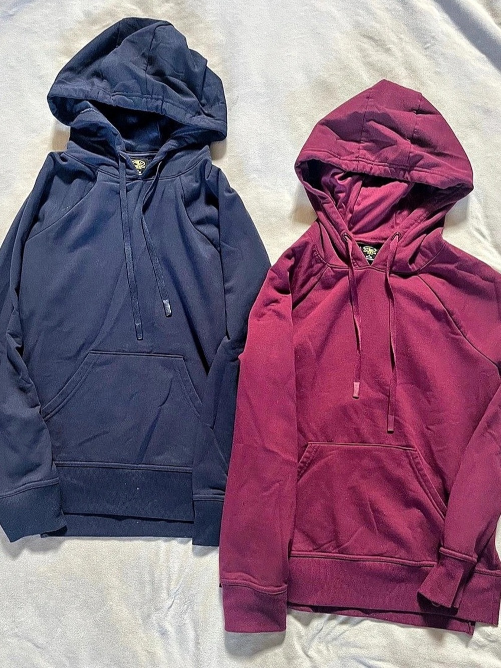 Athletic Works Hooded Sweatshirt 2-Pack in Blue & Maroon/Purple Size Small
